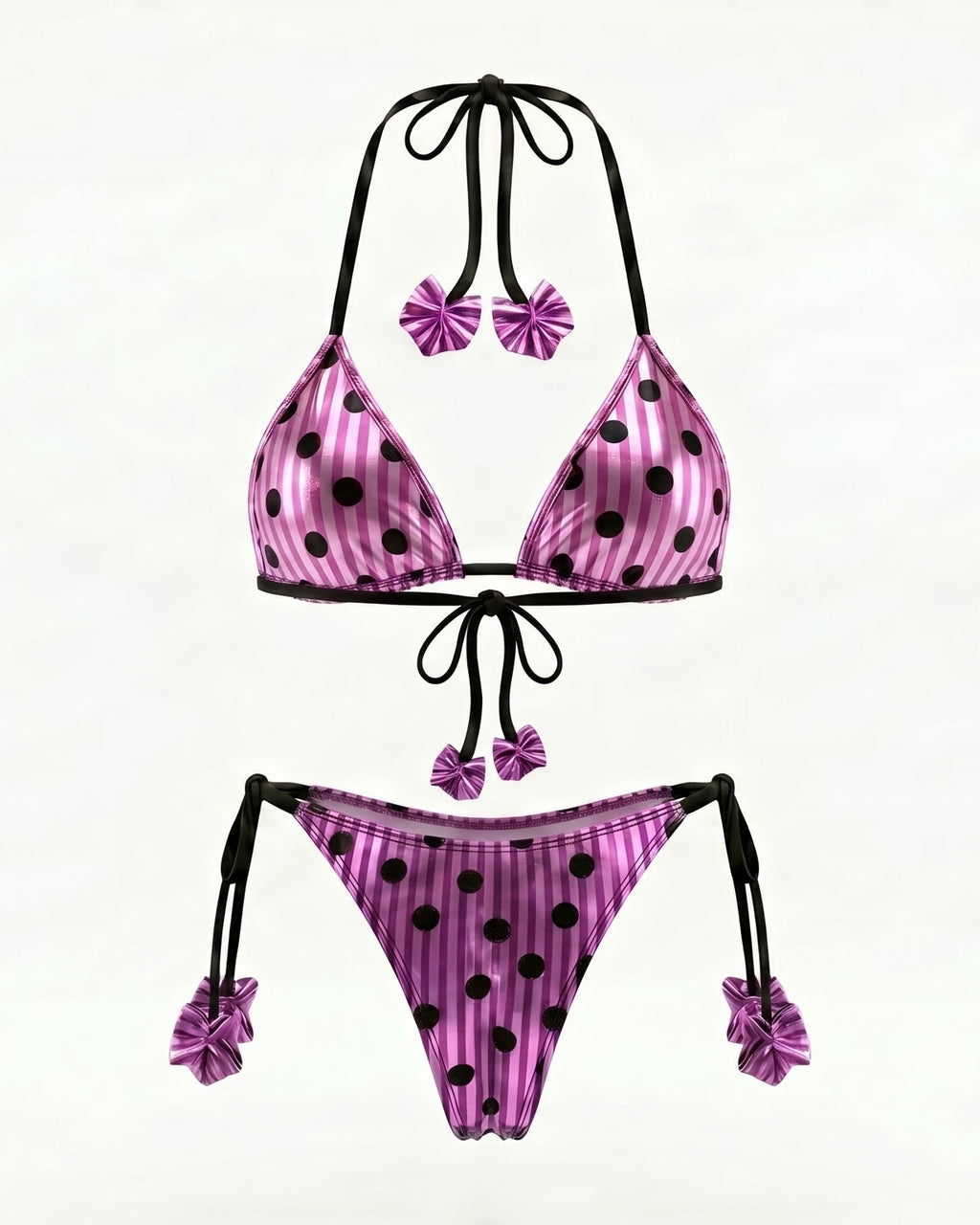 Pink Polka Stripe