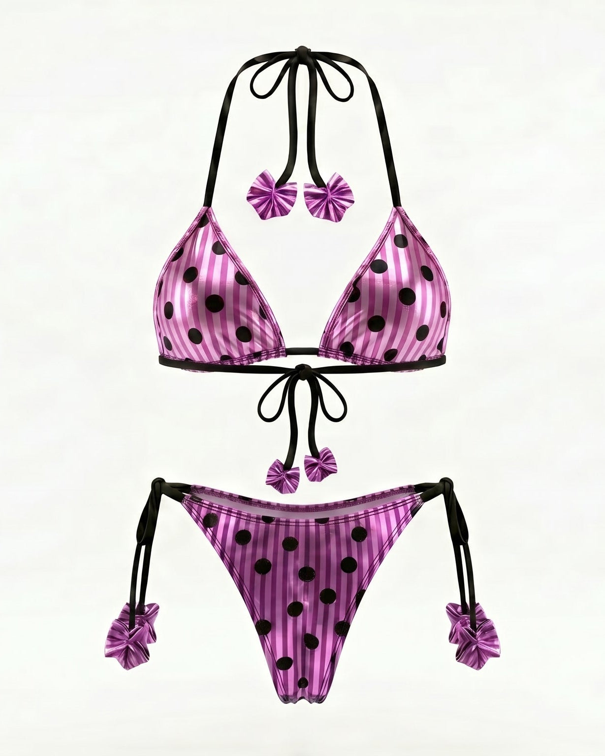 Pink Polka Stripe