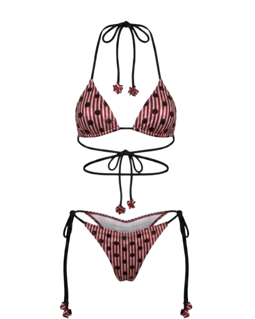 Vintage Striped Dots